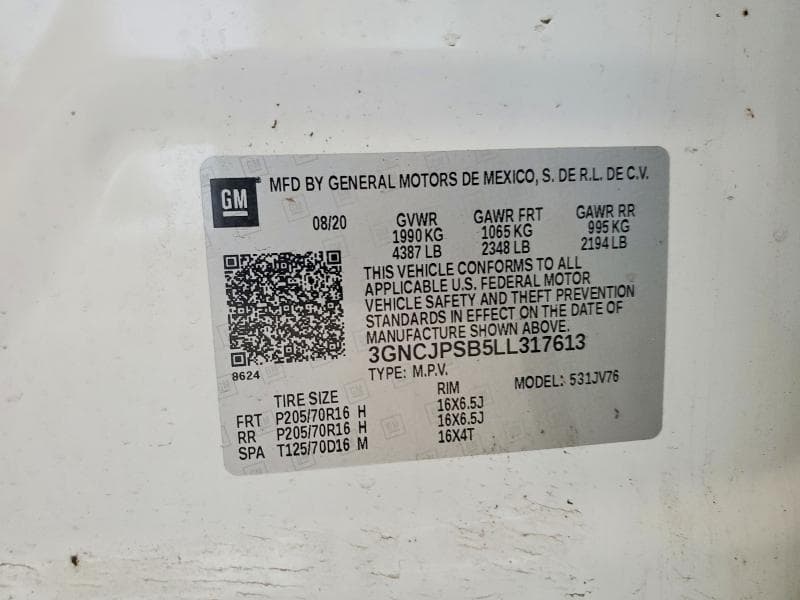 2020 CHEVROLET TRAX 1LT 13