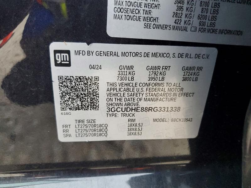 2024 CHEVROLET SILVERADO K1500 ZR2 K1500 ZR2 13