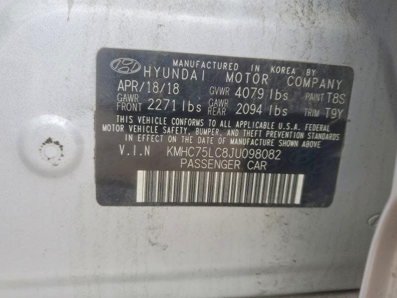 2018 HYUNDAI IONIQ SEL 12
