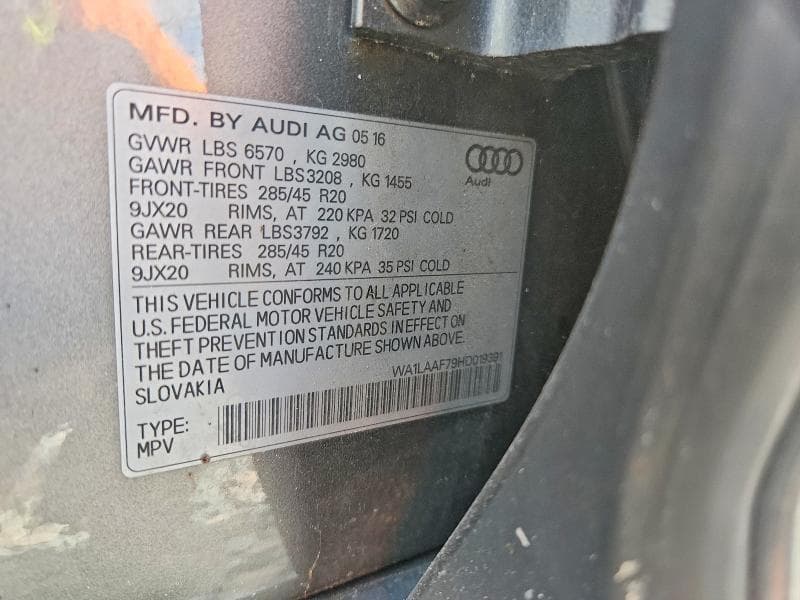 2017 AUDI Q7 PREMIUM PLUS PREMIUM PLUS 14