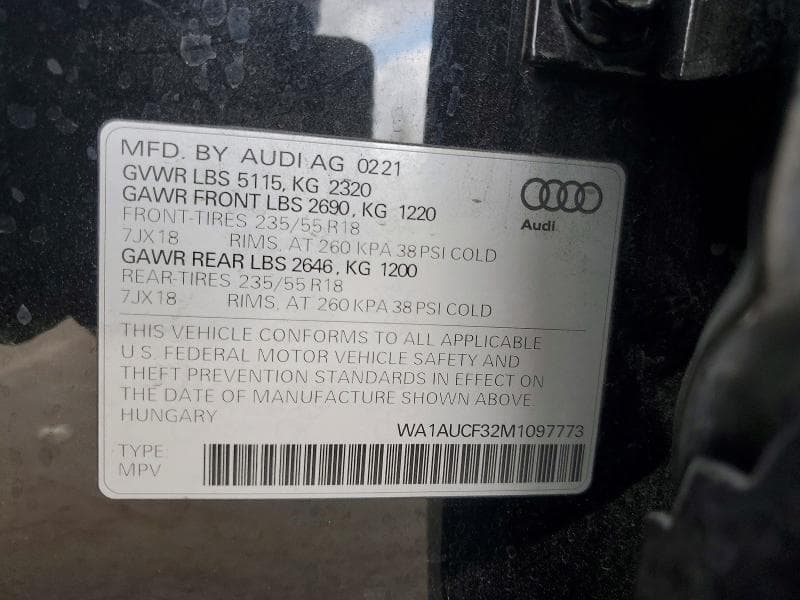 2021 AUDI Q3 PREMIUM 40 13