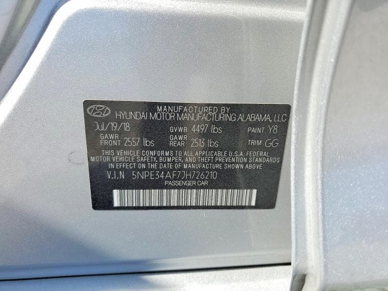 2018 HYUNDAI SONATA SEL+ 12
