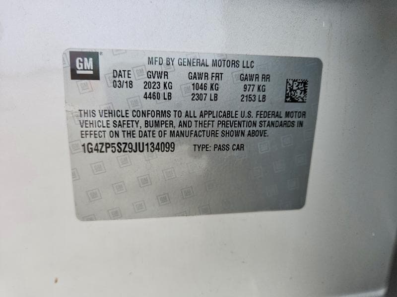 2018 BUICK LACROSSE ESSENCE 12