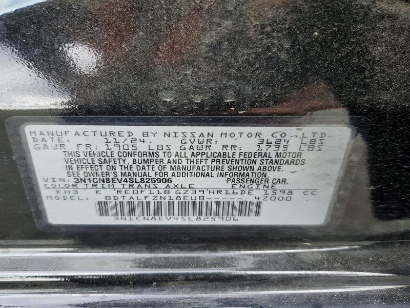 2025 NISSAN VERSA SV 12