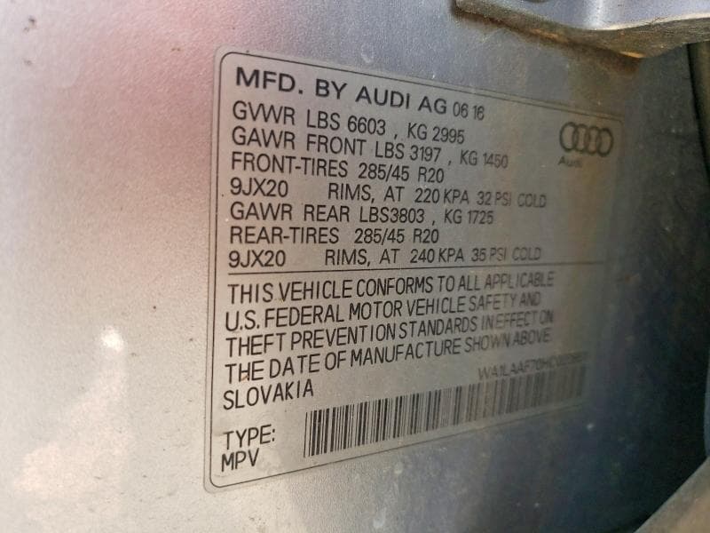 2017 AUDI Q7 PREMIUM PLUS 14