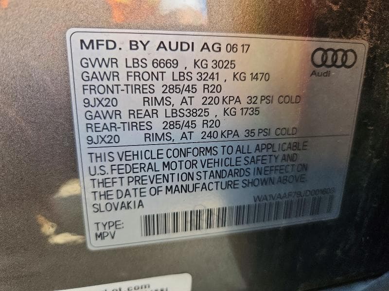 2018 AUDI Q7 PRESTIGE PRESTIGE 13