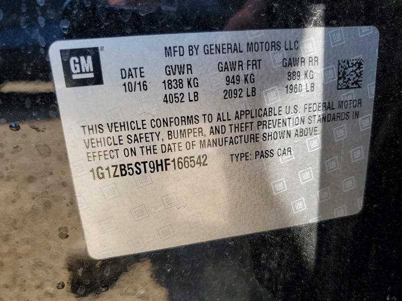 2017 CHEVROLET MALIBU LS LS 13