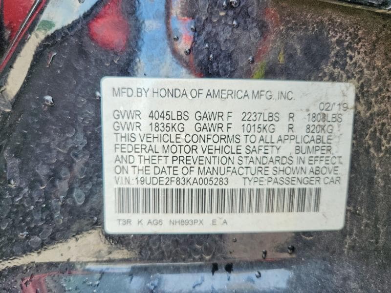 2019 ACURA ILX PREMIUM A-SPEC PREMIUM A-SPEC 12