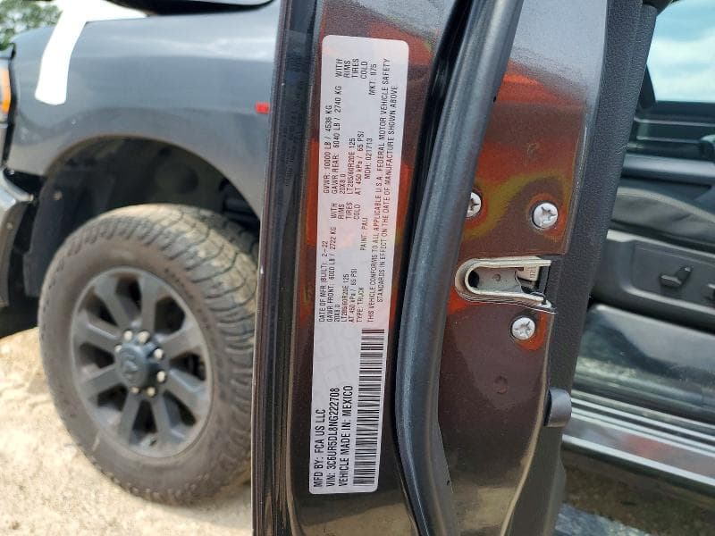 2022 RAM 2500 BIG HORN BIG HORN 12