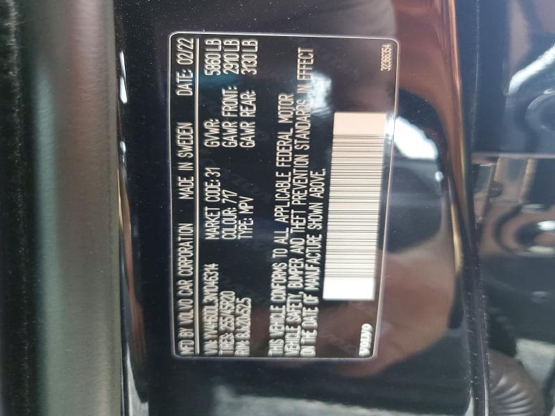 2022 VOLVO XC60 T8 RECHARGE INSCRIPTION T8 RECHARGE INSCRIPTION 13