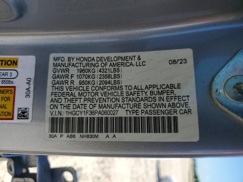 2023 HONDA ACCORD EX EX 13