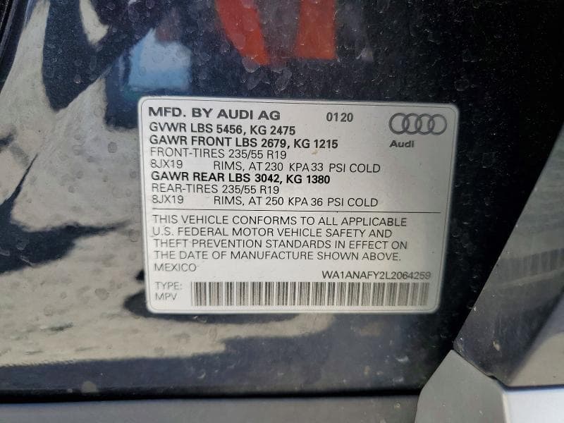 2020 AUDI Q5 PREMIUM 12