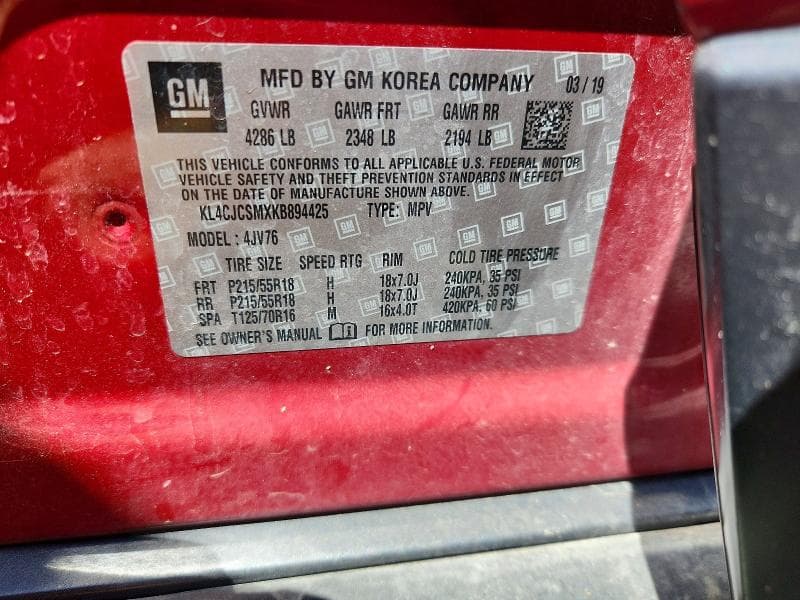 2019 BUICK ENCORE ESSENCE 12