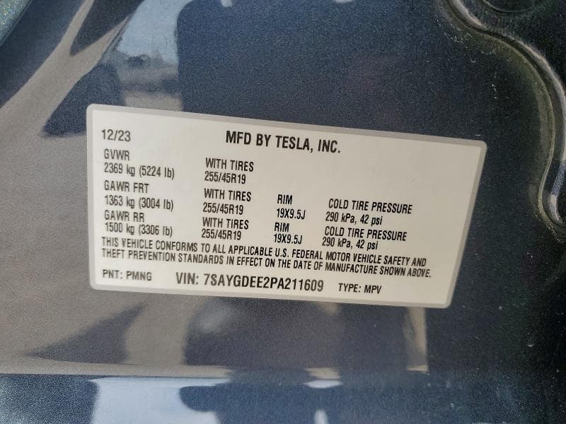 2023 TESLA MODEL Y 12
