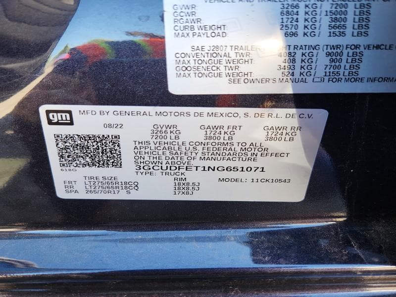 2022 CHEVROLET SILVERADO K1500 LT TRAIL BOSS K1500 LT TRAIL BOSS 12