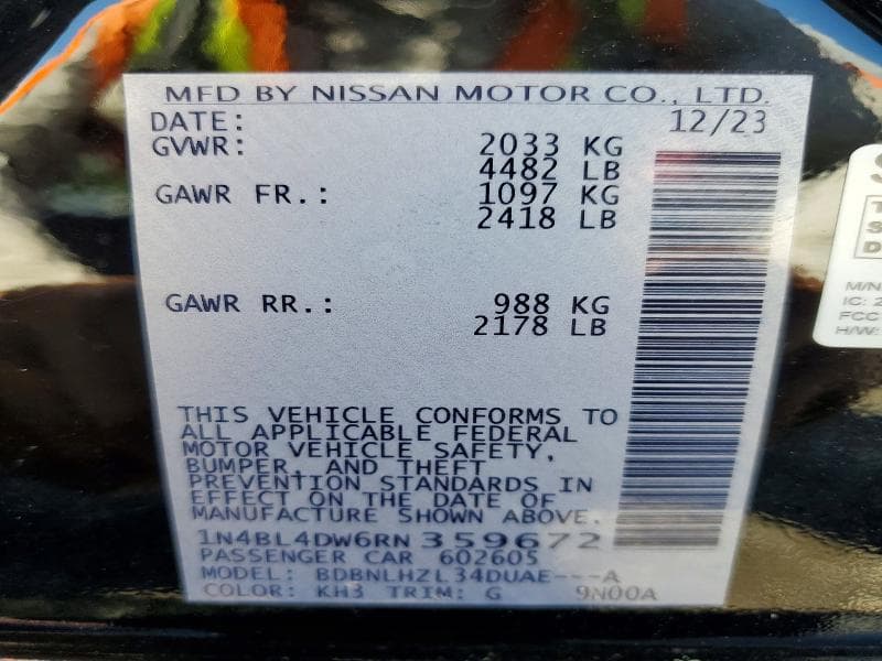2024 NISSAN ALTIMA SV SV 12