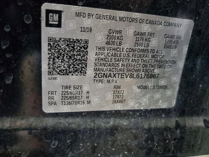2020 CHEVROLET EQUINOX LT 13