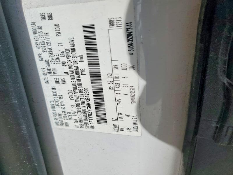 2019 FORD TRANSIT T-250 14