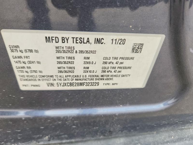 2021 TESLA MODEL X 12