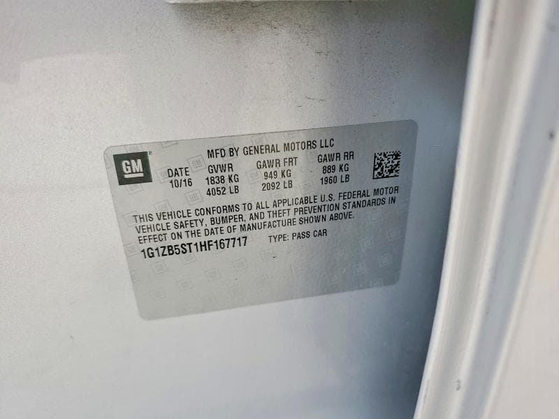 2017 CHEVROLET MALIBU LS 12