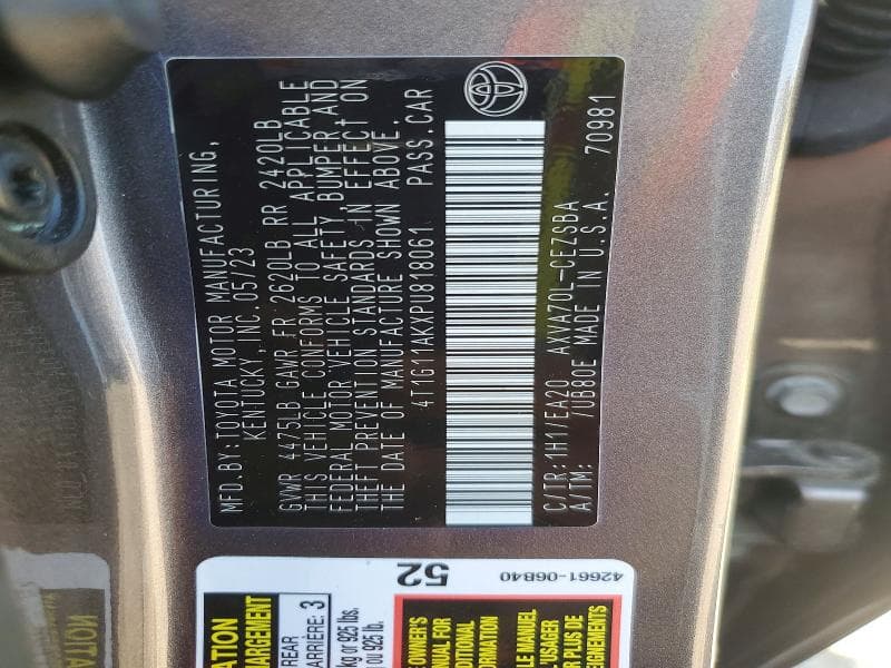2023 TOYOTA CAMRY SE SE 13