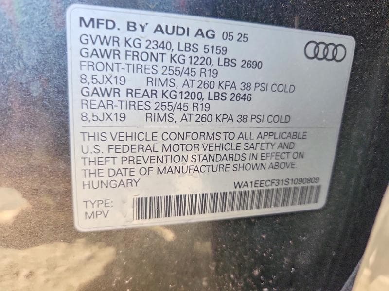 2025 AUDI Q3 PREMIUM PLUS S LINE 45 14