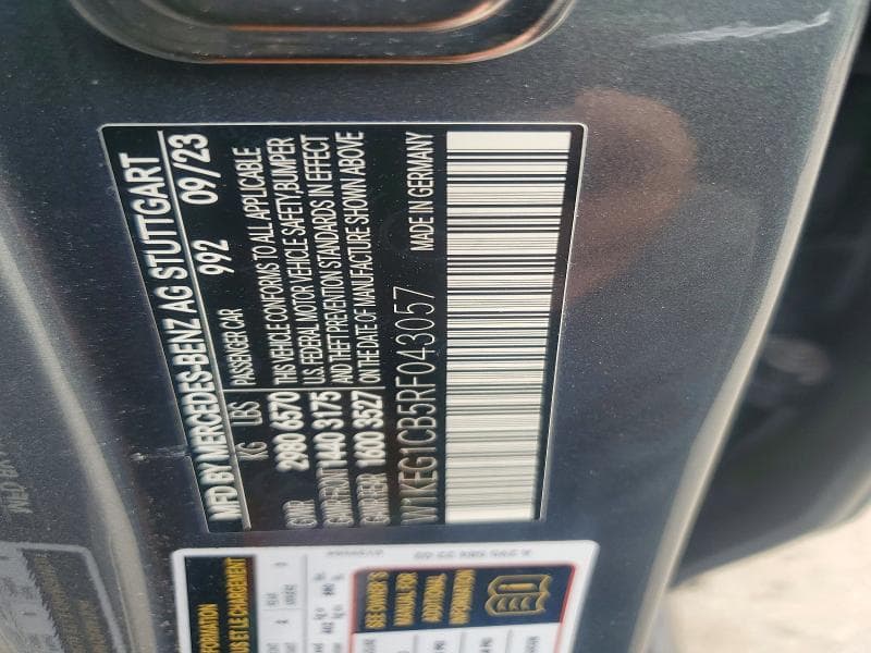 2024 MERCEDES-BENZ EQE SEDAN 350 4MATIC 12