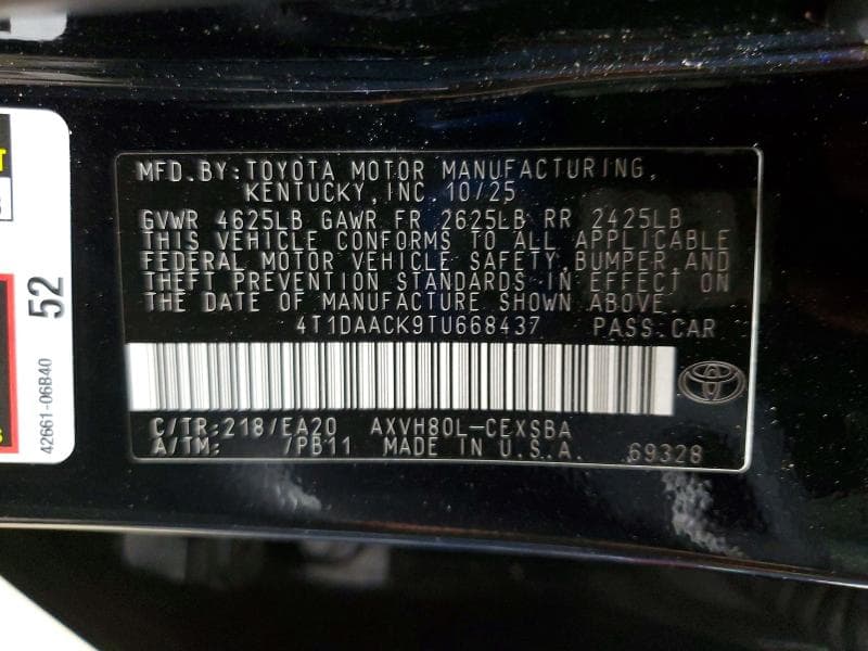 2026 TOYOTA CAMRY SE SE 12