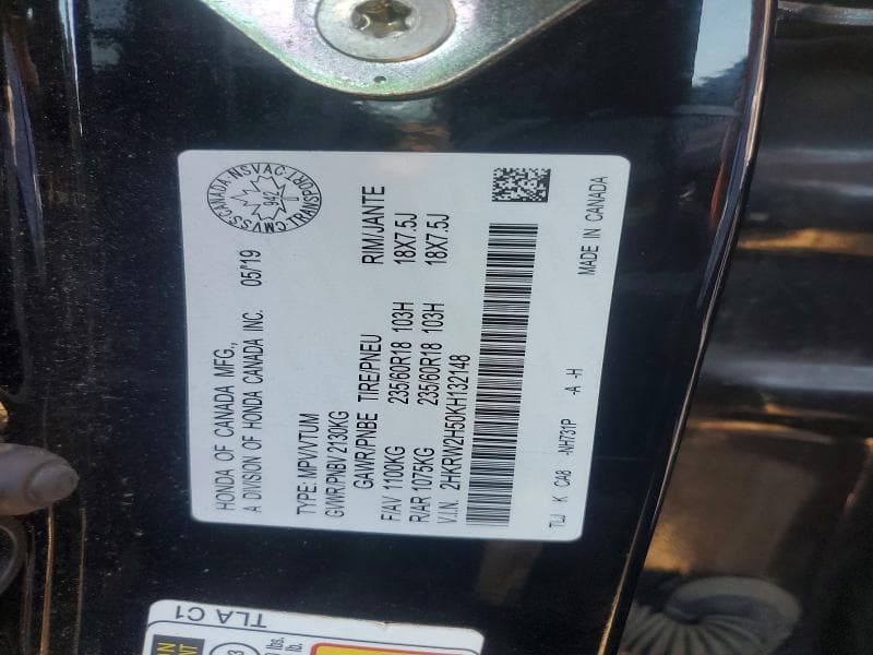 2019 HONDA CR-V EX 14