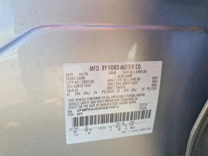 2024 FORD EDGE SEL 12