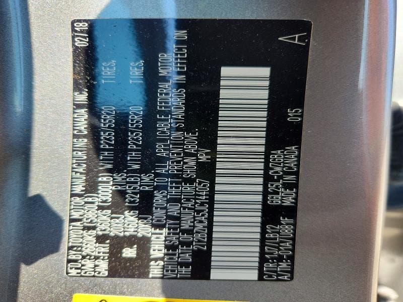 2018 LEXUS RX 350 BASE BASE 13