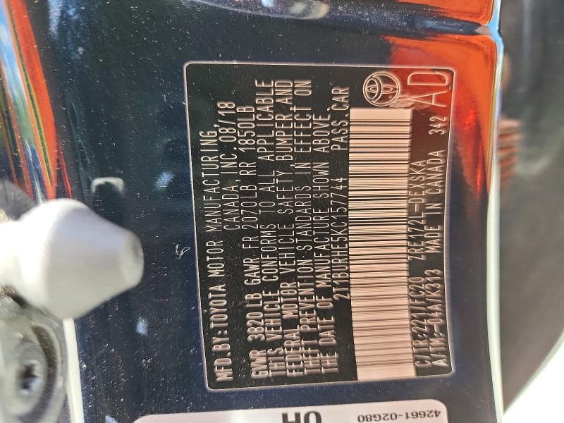2019 TOYOTA COROLLA SE SE 13