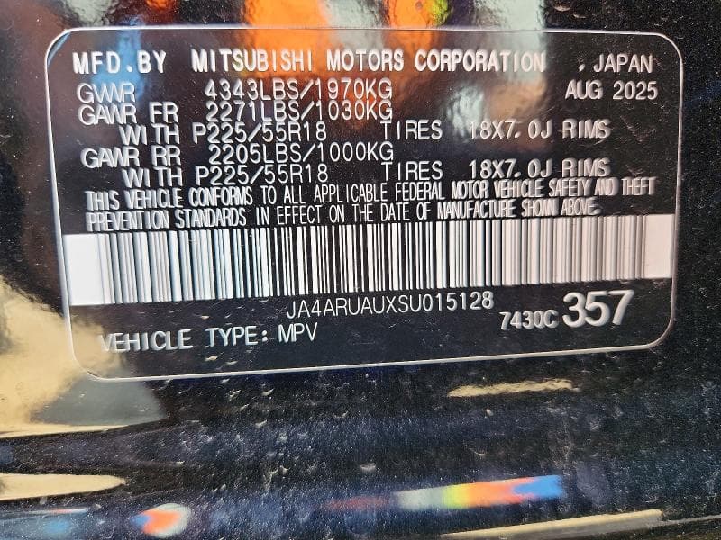 2025 MITSUBISHI OUTLANDER SPORT S S 13