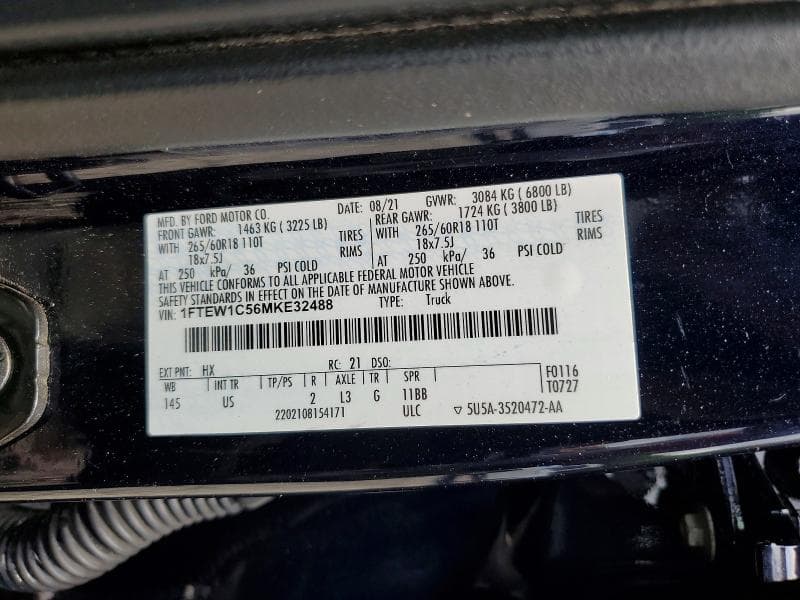 2021 FORD F150 SUPERCREW 13