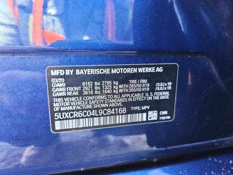 2020 BMW X5 XDRIVE40I 14