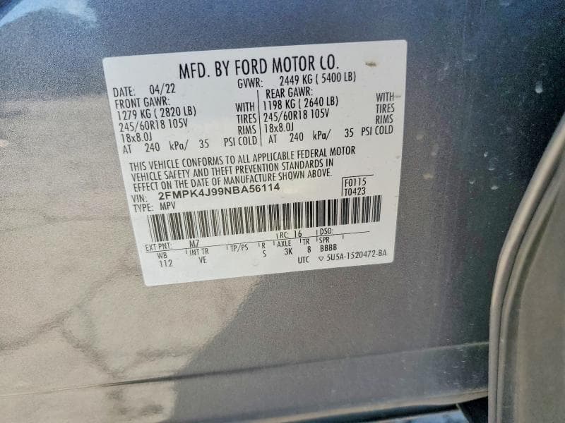 2022 FORD EDGE SEL 12
