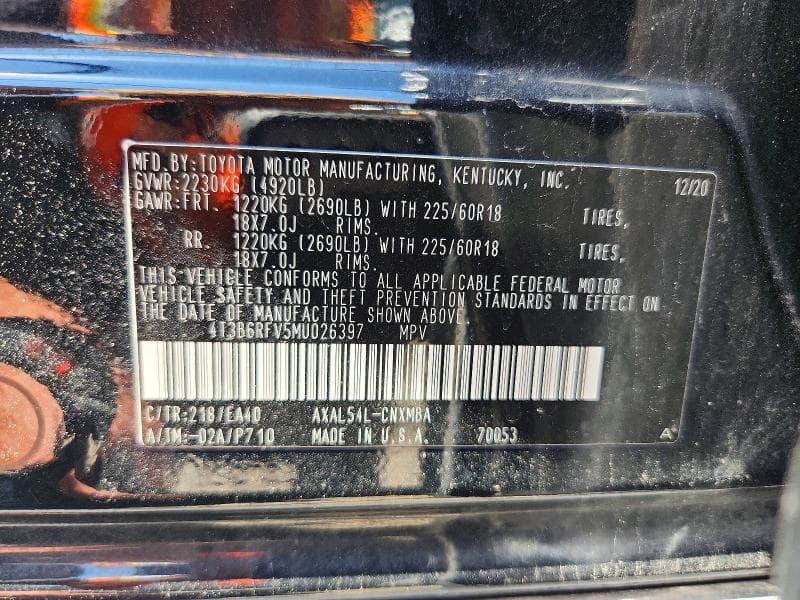 2021 TOYOTA RAV4 HYBRID XLE PREMIUM 13