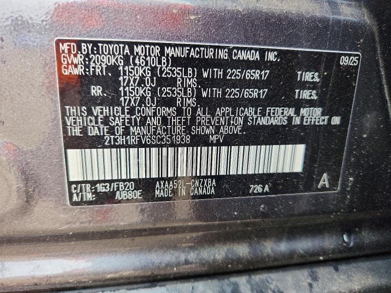 2025 TOYOTA RAV4 LE 13