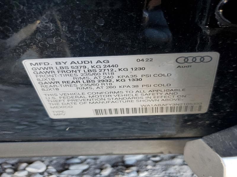 2022 AUDI Q5 PREMIUM 40 12