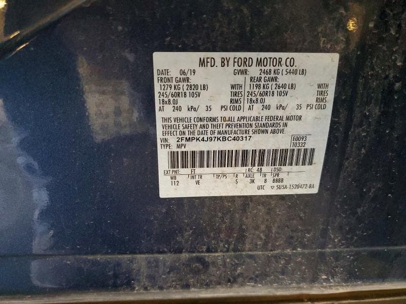 2019 FORD EDGE SEL SEL 14