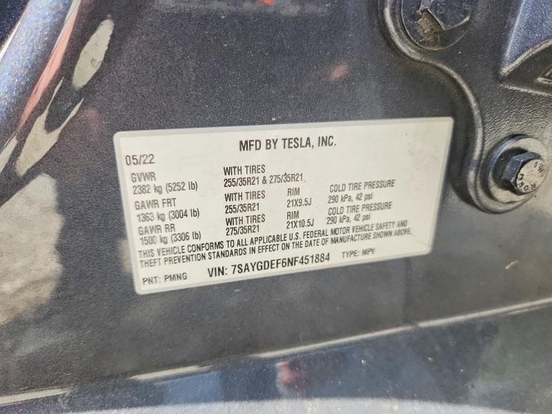 2022 TESLA MODEL Y 13