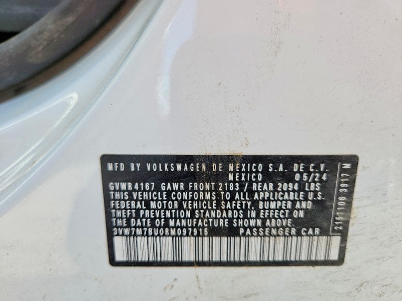 2024 VOLKSWAGEN JETTA SE SE 12