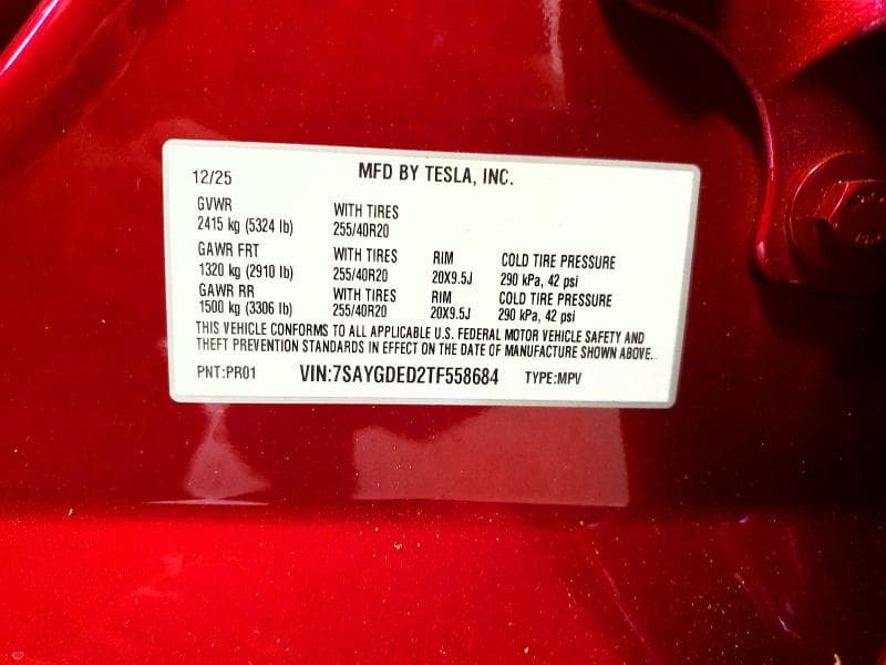 2026 TESLA MODEL Y 13