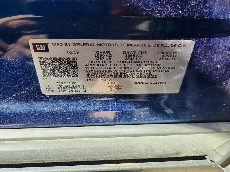 2019 CHEVROLET TRAX 1LT 13