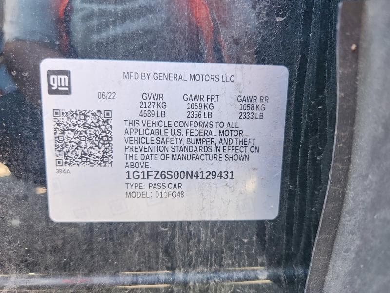 2022 CHEVROLET BOLT EUV PREMIER PREMIER 12