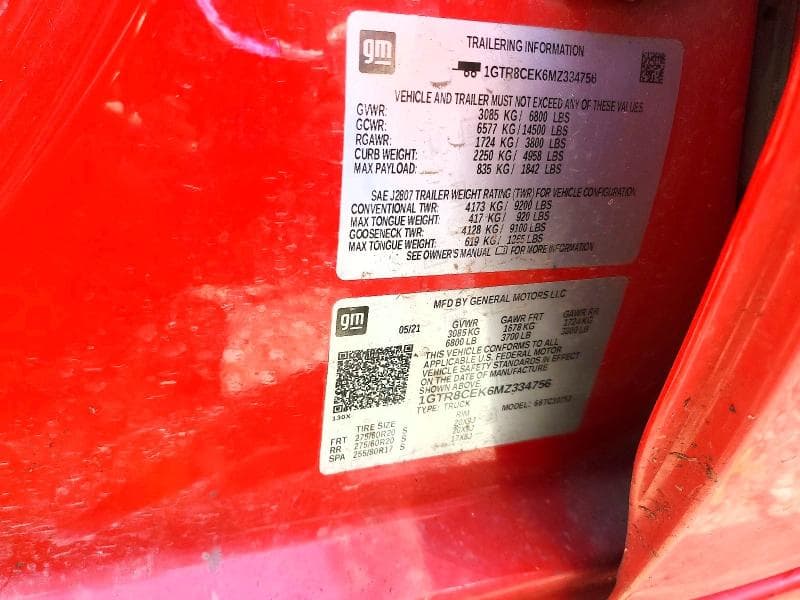 2021 GMC SIERRA C1500 ELEVATION C1500 ELEVATION 12