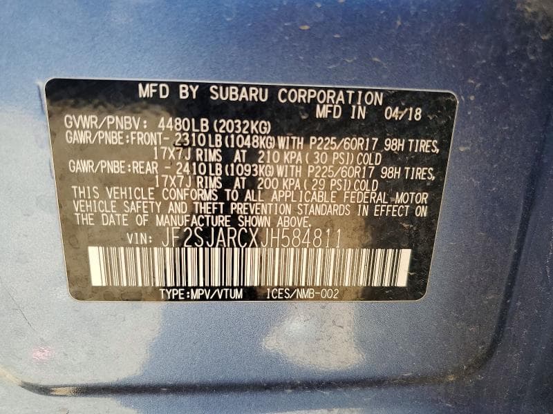 2018 SUBARU FORESTER 2.5I LIMITED 12