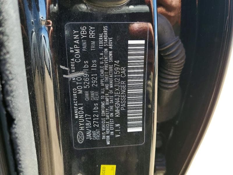 2018 GENESIS G80 3.8 12