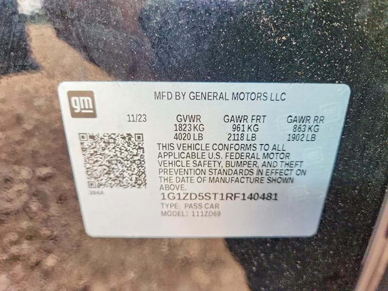2024 CHEVROLET MALIBU LT LT 12