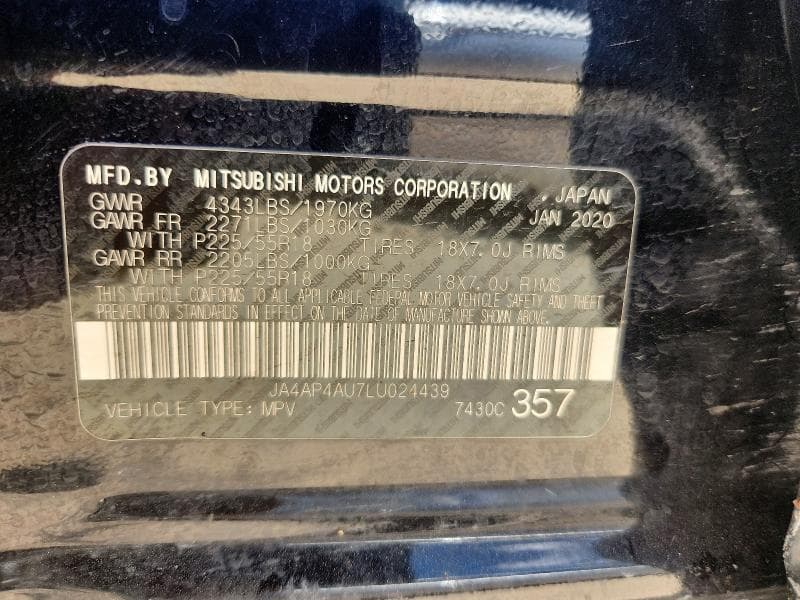2020 MITSUBISHI OUTLANDER SPORT SE SE 13